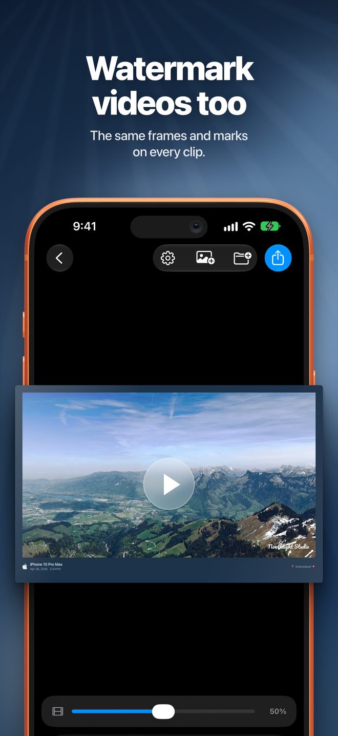 Watermark videos too