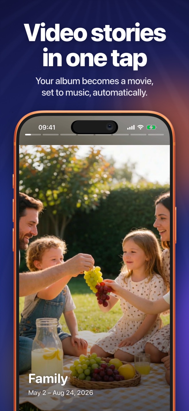 Video stories in one tap
