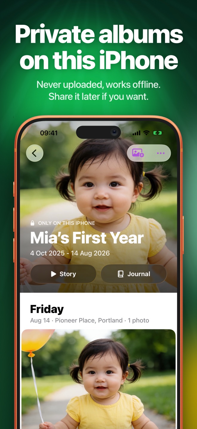 Private albums on this iPhone